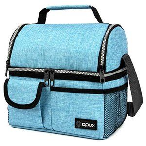 OPUX Insulated Dual Compartment Lunch Bag for Men,